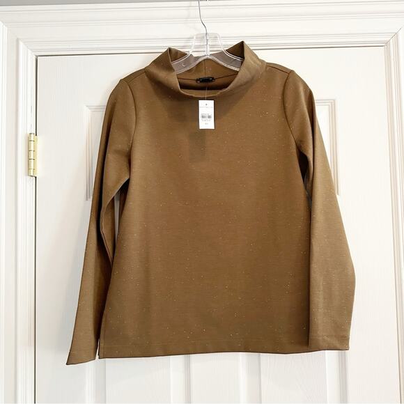 Ann Taylor Funnel Neck Ponte Knit Top Shirt Extra Small XS NWT - Picture 6 of 14